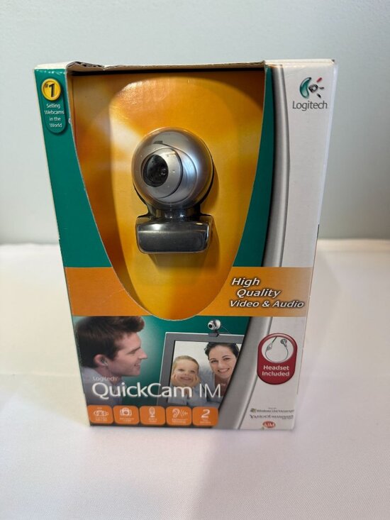Logitech Other - Logitech QuickCam IM Connect Web Cam NEW IN BOX (961459-0403) Headset Included